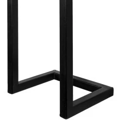 Giga Meubel - Handdoekenrek Metaal - Zwart - 25x20x95cm -Badkamermeubels Winkel 10002681