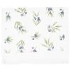 Clayre & Eef Gastendoekje 40x66 Cm Wit Blauw Katoen Olijftakken -Badkamermeubels Winkel 10022241