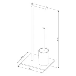Sealskin Tube Toiletbutler - Chroom -Badkamermeubels Winkel 10088259