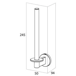 Tiger Noon Reserverolhouder -Badkamermeubels Winkel 10146374