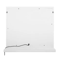 Beliani - BEAUVOIR - Make-up Spiegel - Wit - IJzer -Badkamermeubels Winkel 10148128