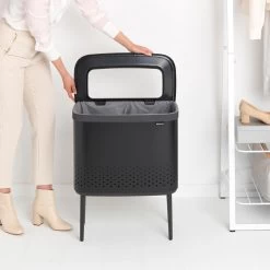 Brabantia Bo Wasbox 60 L - Mat Black -Badkamermeubels Winkel 10182722