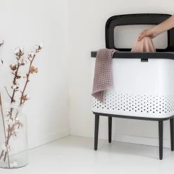 Brabantia Bo Wasbox 60 L - White -Badkamermeubels Winkel 10183505