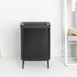 Brabantia Bo Hi Wasbox 2 X 45 L - Matt Black -Badkamermeubels Winkel 10185001