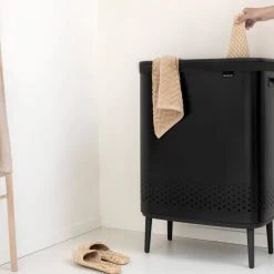 Brabantia Bo Hi Wasbox 2 X 45 L - Matt Black -Badkamermeubels Winkel 10185694