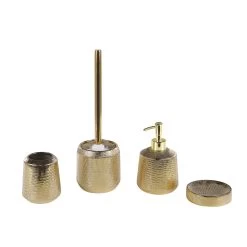 Beliani - PINTO - Badkamerset - Goud - Keramiek -Badkamermeubels Winkel 10330051