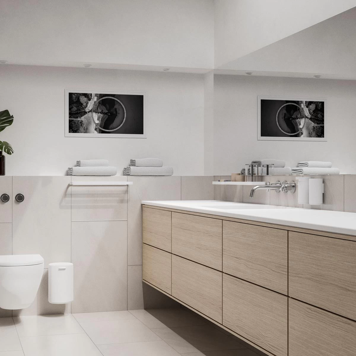 Zone Denmark Double Rim Handdoekrek - L 70 Cm - Wit 4 Zone Denmark Double Rim Handdoekrek - L 70 Cm - Wit - Image 2