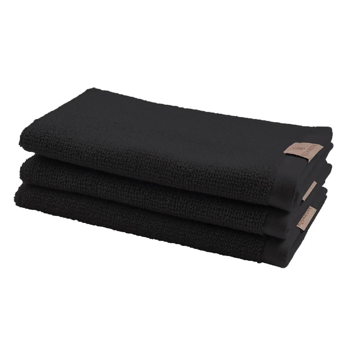 Aquanova Oslo Gastendoek L 30 X B 50 Cm - Zwart 3 Aquanova Oslo Gastendoek L 30 X B 50 Cm - Zwart