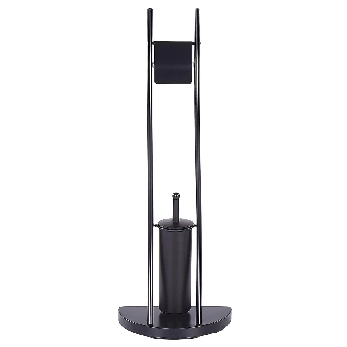 Beliani - SOACHA - Toiletrol En Borstelhouder - Zwart - Staal 5 Beliani - SOACHA - Toiletrol En Borstelhouder - Zwart - Staal - Afbeelding 3