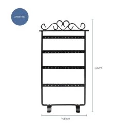 LYVION Oorbellenrekje Zwart 11 LYVION Oorbellenrekje Zwart -Badkamermeubels Winkel 10467170