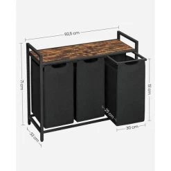 ACAZA Wasmand Zwart -Badkamermeubels Winkel 10470539