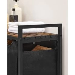 ACAZA Wasmand Zwart -Badkamermeubels Winkel 10470548