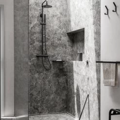 Zone Denmark Rim Handdoekrek - L 44 Cm - Zwart -Badkamermeubels Winkel 10586455