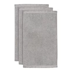 Vtwonen Groove Gastendoek 30 X 50 Cm - Set Van 3 - Antraciet