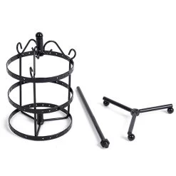 LYVION Oorbellenrekje Rond Zwart -Badkamermeubels Winkel 10608379