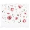Clayre & Eef Gastendoekje 40x66 Cm Roze Wit Katoen Rozen Toilet -Badkamermeubels Winkel 10628544