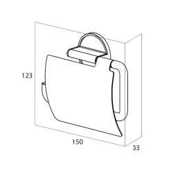 Tiger Tune Toiletrolhouder Met Klep -Badkamermeubels Winkel 10634948