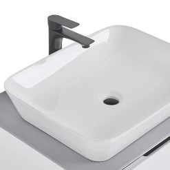 Beliani - MANZON - Badkamermeubel - Wit - MDF -Badkamermeubels Winkel 10732186