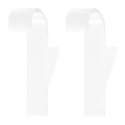 QUVIO Handdoekhouder Plastic Haakje - Set Van 2 - Wit