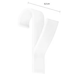 QUVIO Handdoekhouder Plastic Haakje - Set Van 4 - Wit -Badkamermeubels Winkel 10740111