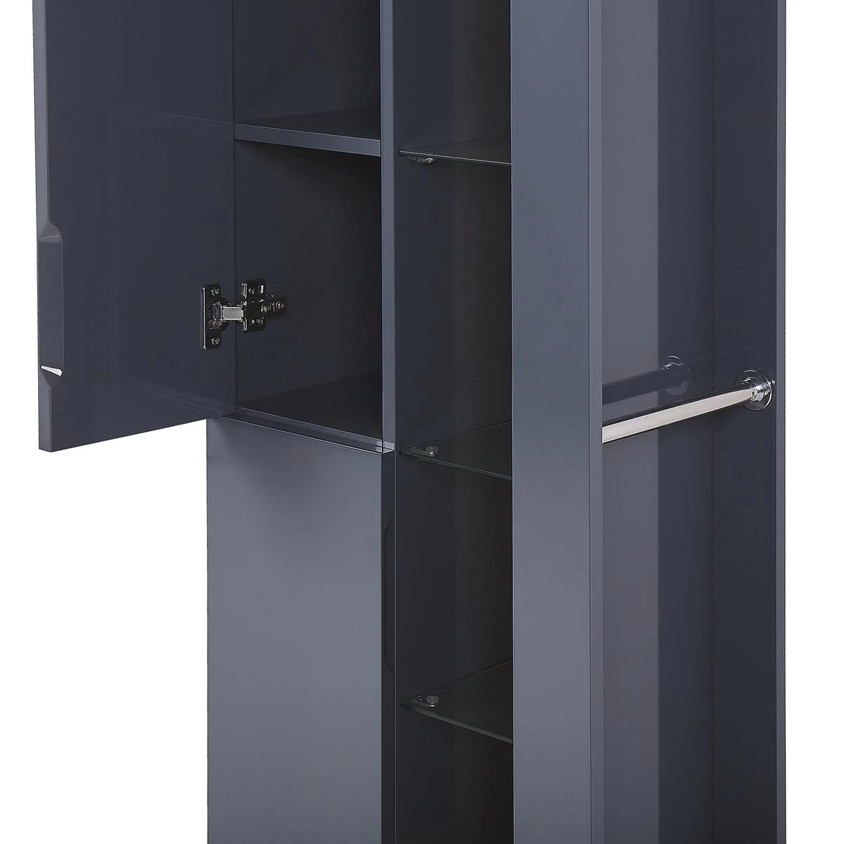 Beliani - FIGUERES - Badkamermeubel - Grijs - MDF 11 Beliani - FIGUERES - Badkamermeubel - Grijs - MDF - Image 9