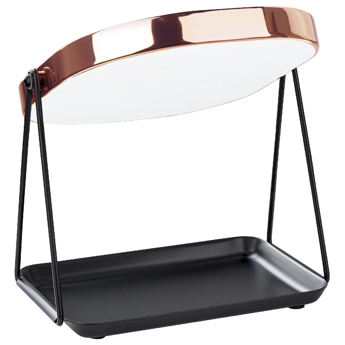 Beliani - CORREZE - Tafel Spiegel - Rosegoud - Metaal 8 Beliani - CORREZE - Tafel Spiegel - Rosegoud - Metaal - Image 6