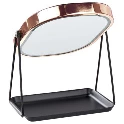 Beliani - DORDOGNE - Tafel Spiegel - Rosegoud - Metaal 15 Beliani - DORDOGNE - Tafel Spiegel - Rosegoud - Metaal -Badkamermeubels Winkel 10798343