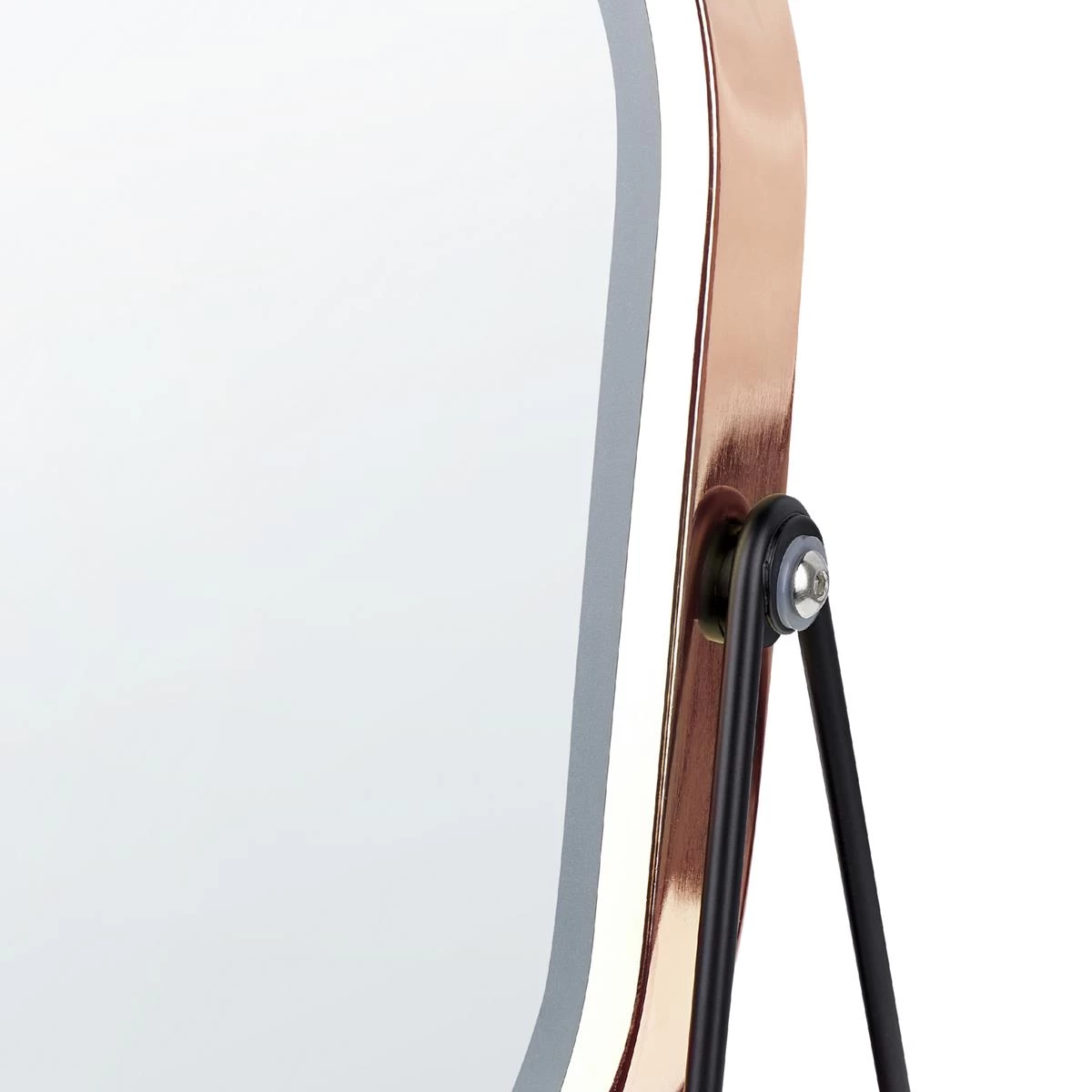 Beliani - DORDOGNE - Tafel Spiegel - Rosegoud - Metaal 9 Beliani - DORDOGNE - Tafel Spiegel - Rosegoud - Metaal - Image 7