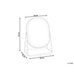 Beliani - DORDOGNE - Tafel Spiegel - Rosegoud - Metaal 17 Beliani - DORDOGNE - Tafel Spiegel - Rosegoud - Metaal -Badkamermeubels Winkel 10798347