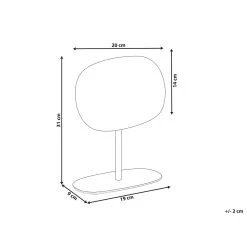 Beliani - CHARENTE - Tafel Spiegel - Goud - Metaal -Badkamermeubels Winkel 10798363