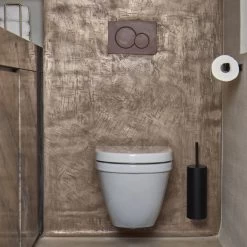 Aquanova Cyra Toiletrolhouder - Zwart -Badkamermeubels Winkel 10806644