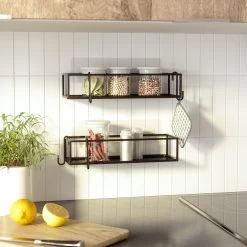 Umbra Cubiko Doucherek Set Van 2 - Zwart -Badkamermeubels Winkel 10812986