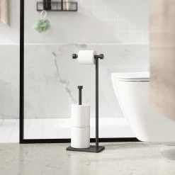 Umbra Cappa Toiletbutler - Zwart -Badkamermeubels Winkel 10812996