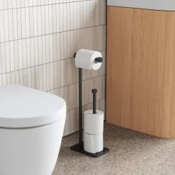 Umbra Cappa Toiletbutler - Zwart -Badkamermeubels Winkel 10812999