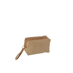 J-Line Toilet Zak Met Lus Textiel Beige|Bruin