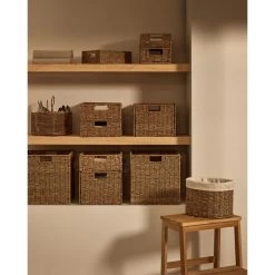 Kave Home - Set Tossa Medium Van 2 Natuurvezel Manden -Badkamermeubels Winkel 10962053