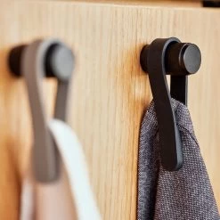 Zone Denmark Loop Handdoeklus Met Magneet 2 St. - Taupe -Badkamermeubels Winkel 10966715