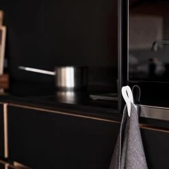 Zone Denmark Loop Handdoeklus Met Magneet 2 St. - Taupe -Badkamermeubels Winkel 10966728