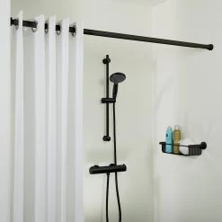 Sealskin Seallux Douchegordijnstang 125-220 Cm - Zwart 8 Sealskin Seallux Douchegordijnstang 125-220 Cm - Zwart -Badkamermeubels Winkel 10983428