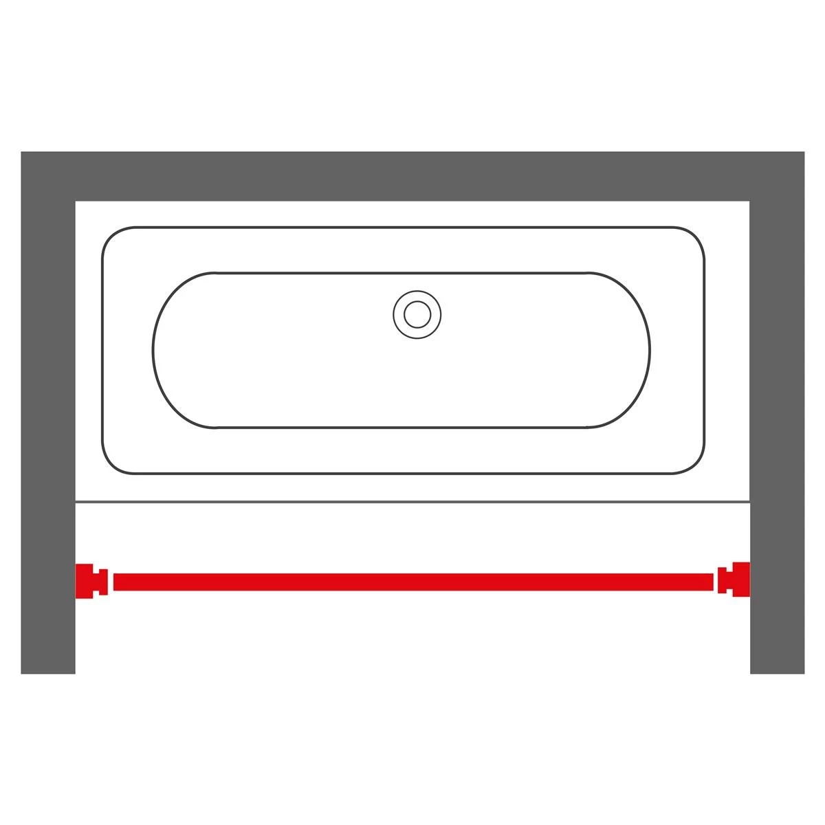 Sealskin Seallux Douchegordijnstang 125-220 Cm - Zwart 5 Sealskin Seallux Douchegordijnstang 125-220 Cm - Zwart - Afbeelding 3