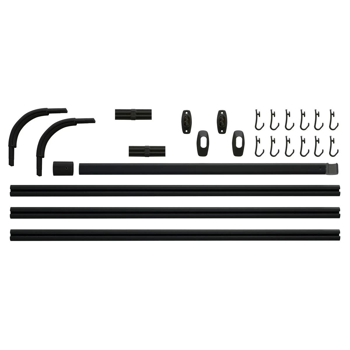 Sealskin Easy Roll Douchegordijnstangset - Zwart 13 Sealskin Easy Roll Douchegordijnstangset - Zwart - Image 11