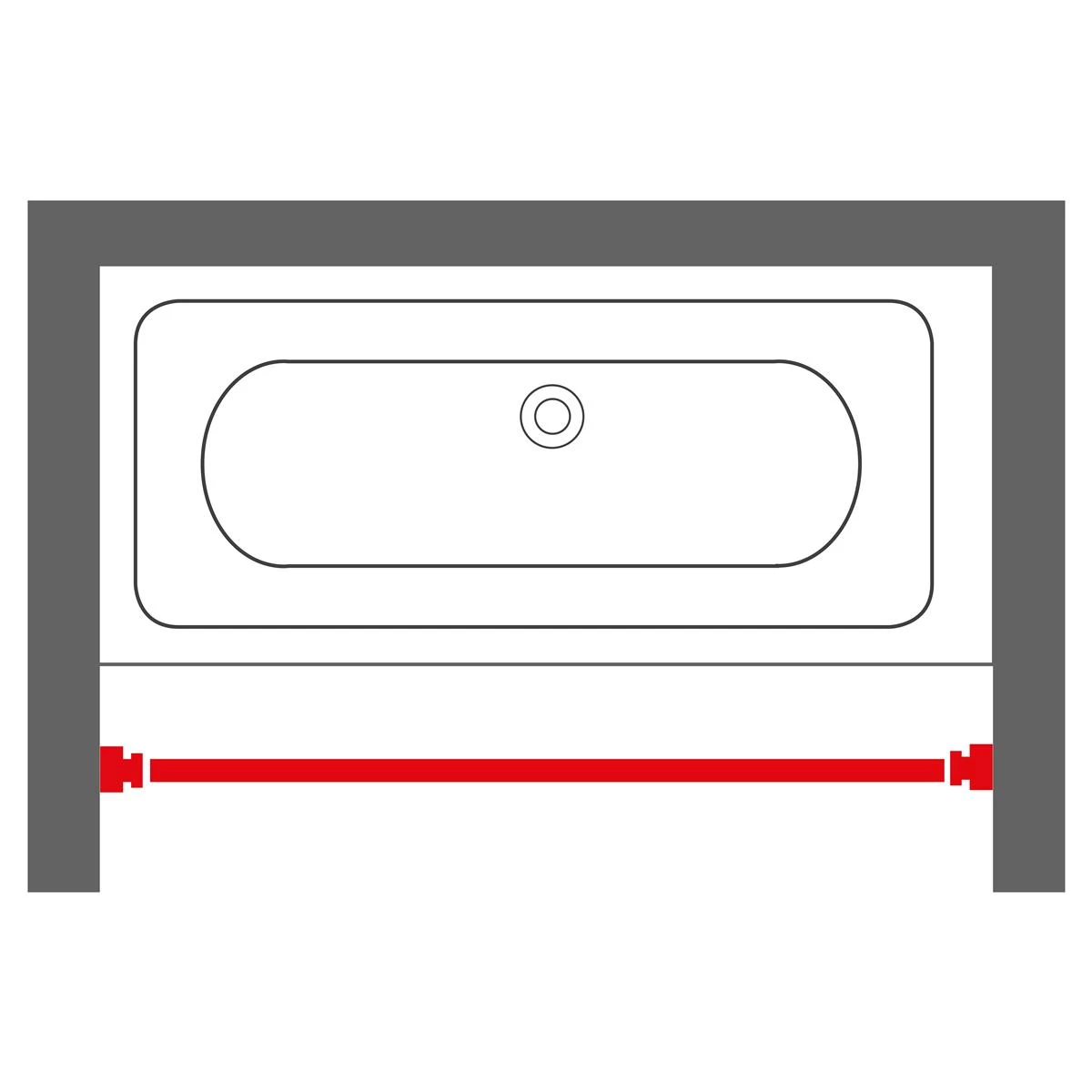 Sealskin Seallux Douchegordijnstang 125-220 Cm - Wit 7 Sealskin Seallux Douchegordijnstang 125-220 Cm - Wit - Image 5