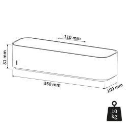 Tiger 2-store Badkamer Wandrek - Zwart 15 Tiger 2-store Badkamer Wandrek - Zwart -Badkamermeubels Winkel 10996215