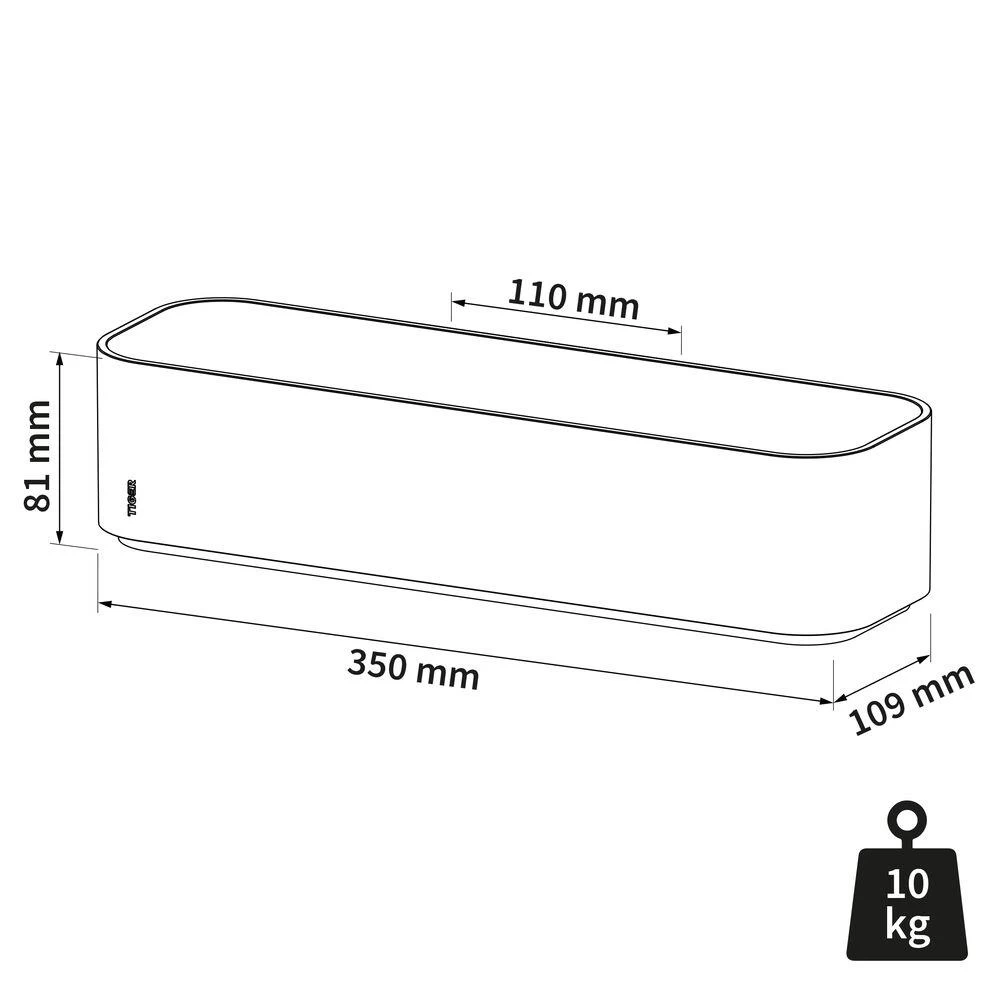 Tiger 2-store Badkamer Wandrek - Zwart 8 Tiger 2-store Badkamer Wandrek - Zwart - Image 6