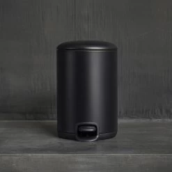 Aquanova Kaz Pedaalemmer - Zwart -Badkamermeubels Winkel 11005560