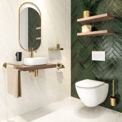 Tiger Cooper Toiletrolhouder Met Klep - Goud -Badkamermeubels Winkel 11049478