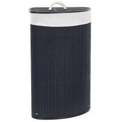 Beliani - MATARA - Mand - Zwart - Bamboehout -Badkamermeubels Winkel 11068924