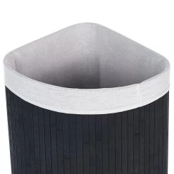 Beliani - MATARA - Mand - Zwart - Bamboehout -Badkamermeubels Winkel 11068936