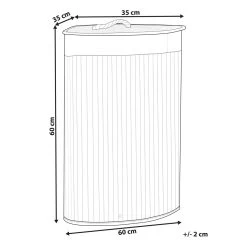 Beliani - MATARA - Mand - Zwart - Bamboehout -Badkamermeubels Winkel 11068941