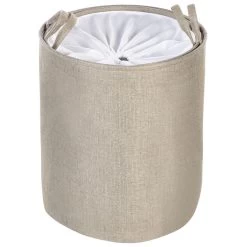 Beliani - SAMTI - Manden Set Van 2 - Beige - Polyester -Badkamermeubels Winkel 11068964